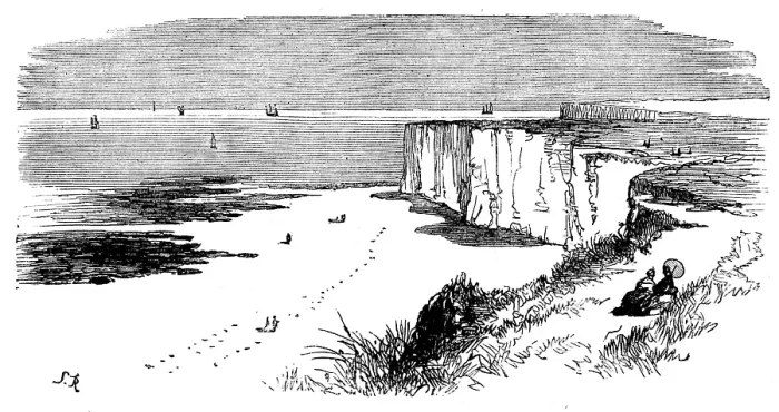 Framed Print : The Isle of Thanet: cliffs near Margate, 1873. Creator: Unknown Framed Print : The Isle of Thanet: cliffs near Margate, 1873. Creator: Unknown