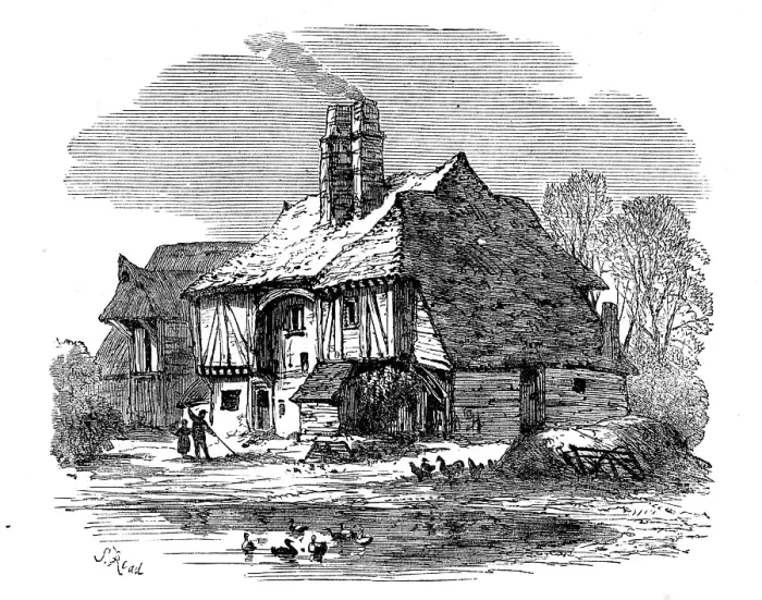 Framed Print : The Isle of Thanet: farmhouse, 1873. Creator: Unknown Framed Print : The Isle of Thanet: farmhouse, 1873. Creator: Unknown