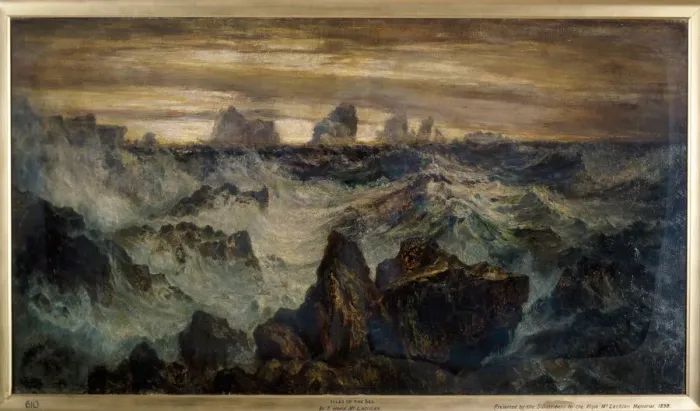 Framed Print : The isles of the sea, 1894. Artist: Thomas Hope McLachlan Framed Print : The isles of the sea, 1894. Artist: Thomas Hope McLachlan