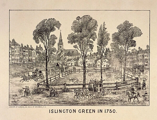 Islington Green, London, 1750