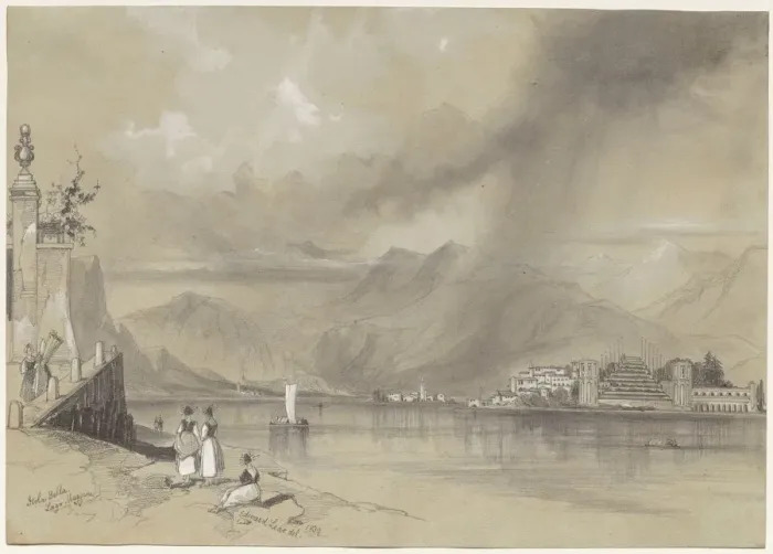 Framed Print : Isola Bella, Lago Maggiore, 1839. Creator: Edward Lear (British, 1812-1888) Framed Print : Isola Bella, Lago Maggiore, 1839. Creator: Edward Lear (British, 1812-1888)
