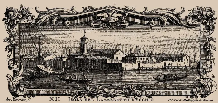 Framed Print : Isolario veneto, XII. Isola del Lazzaretto Vecchio, 1777 Framed Print : Isolario veneto, XII. Isola del Lazzaretto Vecchio, 1777