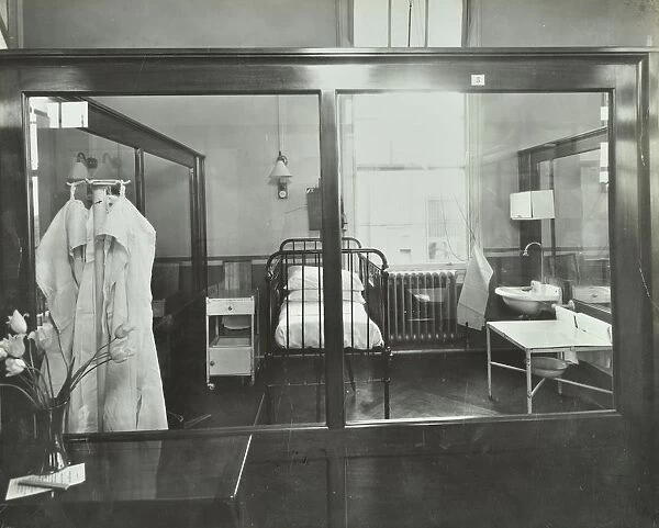 An isolation chamber, Brook General Hospital, London, 1935