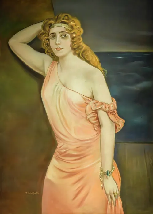 Framed Print : Isotta, 1924. Creator: Martini, Alberto (1876-1954) Framed Print : Isotta, 1924. Creator: Martini, Alberto (1876-1954)