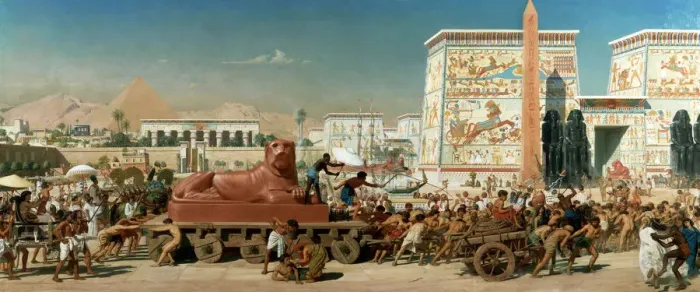 Framed Print : Israel in Egypt, 1867. Artist: Edward John Poynter Framed Print : Israel in Egypt, 1867. Artist: Edward John Poynter