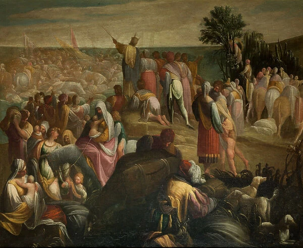 The Israelites crossing of the Red Sea, c. 1610. Creator: Donducci (Il Mastelletta)