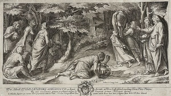 Israelites Departing Egypt, 1576. Creators: Cherubino Alberti, Polidoro da Caravaggio