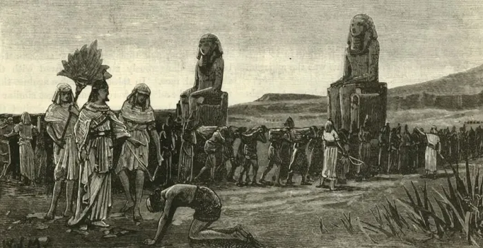 Framed Print : Israelites and Their Taskmasters, 1890. Creator: Unknown Framed Print : Israelites and Their Taskmasters, 1890. Creator: Unknown