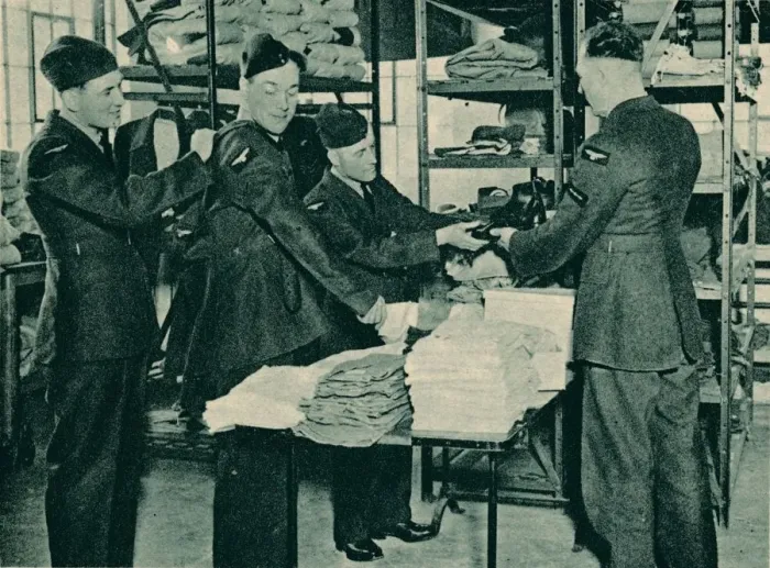 Framed Print : Issue of Equipment, 1940 Framed Print : Issue of Equipment, 1940