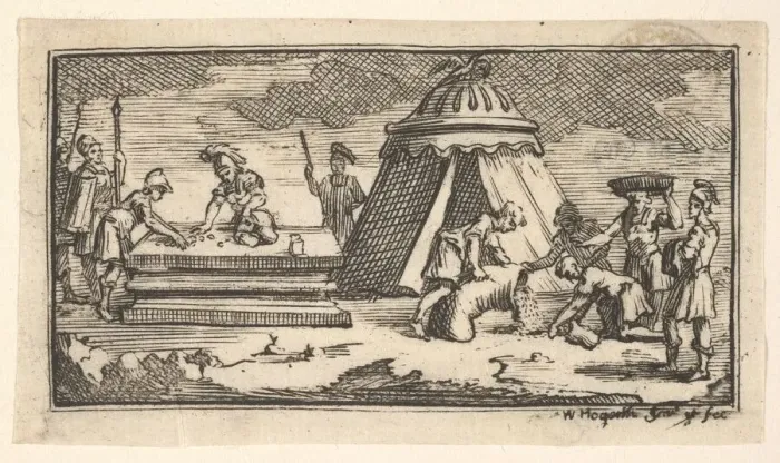 Framed Print : Issued Barley Instead of Wheat [first version] (John Beaver, Roman Military Punishme
