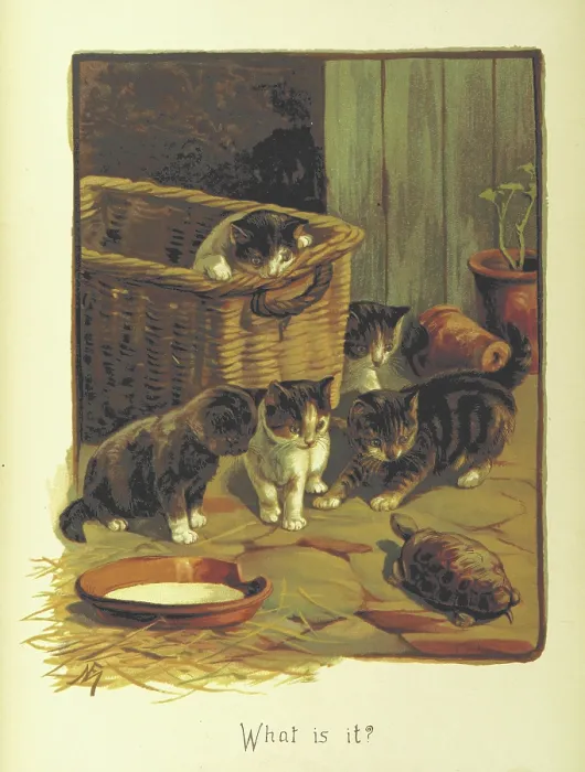 Framed Print : What is it?, 1893. Creator: Fannie Moody Framed Print : What is it?, 1893. Creator: Fannie Moody