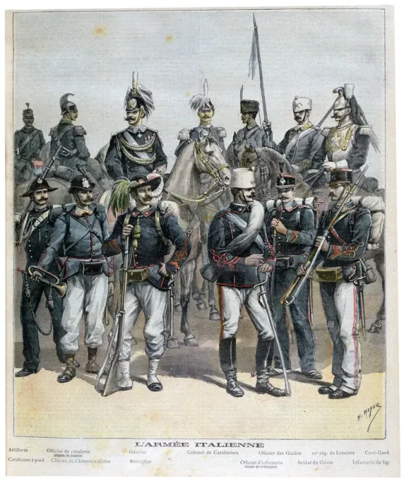 Framed Print : The Italian Army, 1892. Artist: Henri Meyer Framed Print : The Italian Army, 1892. Artist: Henri Meyer