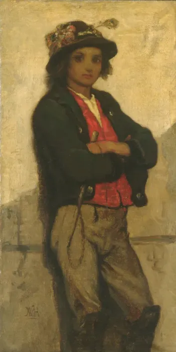 Framed Print : Italian Boy, 1866 (?). Creator: William Morris Hunt Framed Print : Italian Boy, 1866 (?). Creator: William Morris Hunt