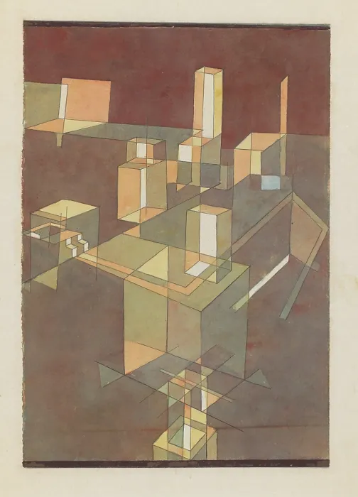 Framed Print : Italian City, 1928. Creator: Klee, Paul (1879-1940) Framed Print : Italian City, 1928. Creator: Klee, Paul (1879-1940)