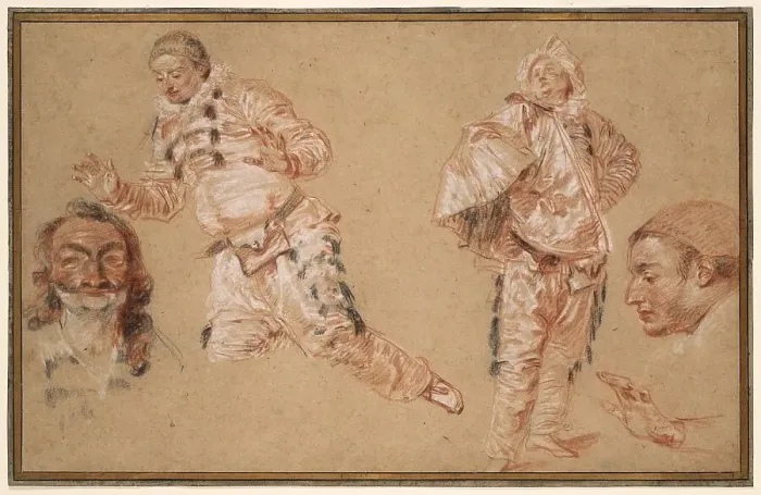 Framed Print : Italian Comedians, 1719 / 20. Creator: Jean-Antoine Watteau Framed Print : Italian Comedians, 1719 / 20. Creator: Jean-Antoine Watteau