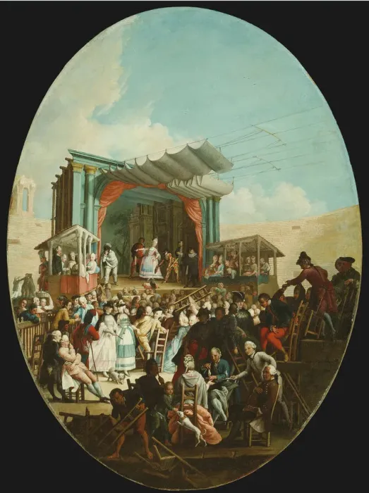 Framed Print : An Italian Comedy in Verona, 1772. Creator: Marco Marcola Framed Print : An Italian Comedy in Verona, 1772. Creator: Marco Marcola