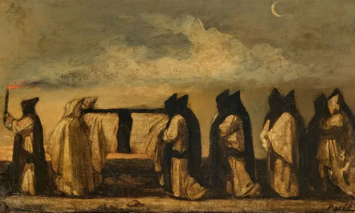 Framed Print : Italian funeral, 1851. Creator: Feuerbach; Anselm (1829-1880) Framed Print : Italian funeral, 1851. Creator: Feuerbach; Anselm (1829-1880)