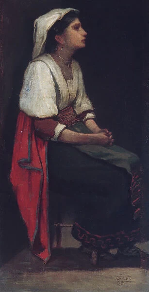 Italian Girl, 1867. Creator: William Morris Hunt