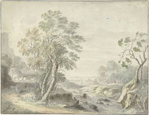 Italian landscape, 1700-1800. Creator: Anon