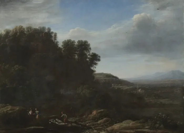 Framed Print : Italian Landscape, c. 1630. Creator: Claude Lorrain (French, 1604-1682) Framed Print : Italian Landscape, c. 1630. Creator: Claude Lorrain (French, 1604-1682)