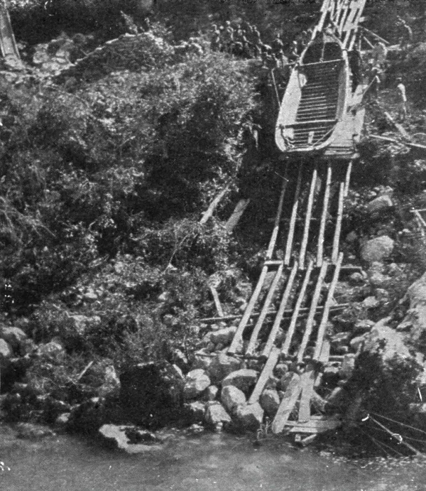 Framed Print : Italian Offensive of the Isonzo; Boats are lowered on a slide of the riverbank escarpment, 1917. Creator: Unknown Framed Print : Italian Offensive of the Isonzo; Boats are lowered on a slide of the riverbank escarpment, 1917. Creator: Unknown