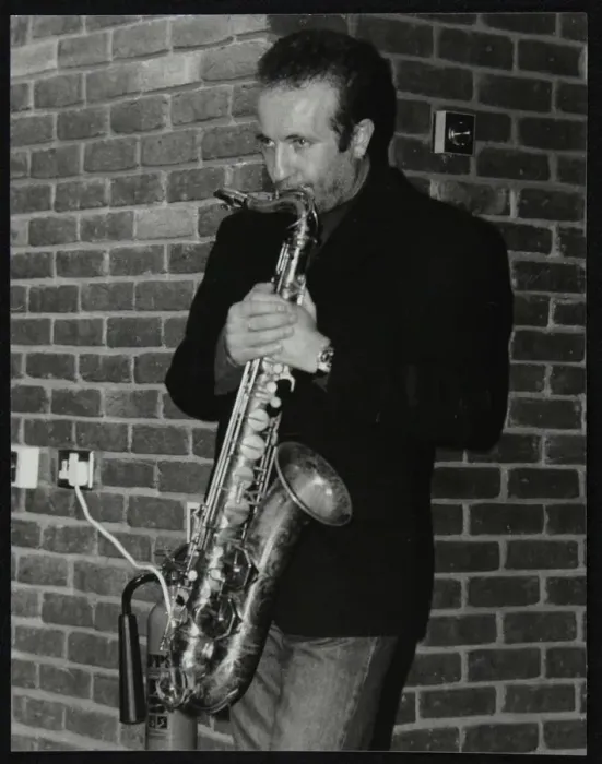 Framed Print : Italian saxophonist Renato D Aiello at The Fairway, Welwyn Garden City, Hertfordshire, 1999 Framed Print : Italian saxophonist Renato D Aiello at The Fairway, Welwyn Garden City, Hertfordshire, 1999