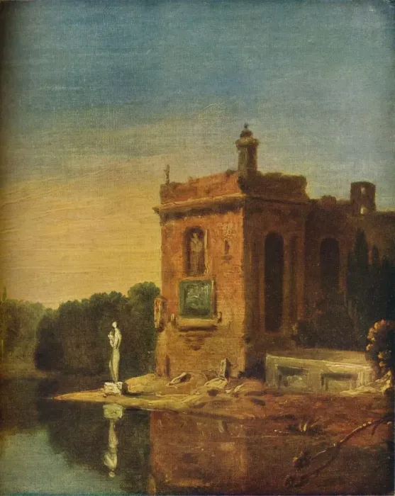 Framed Print : Italian Scene, c1744. Artist: Richard Wilson Framed Print : Italian Scene, c1744. Artist: Richard Wilson