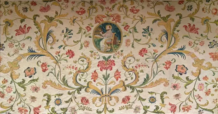 Framed Print : Italian Seventeenth Century Altar Cloth, c1660 Framed Print : Italian Seventeenth Century Altar Cloth, c1660