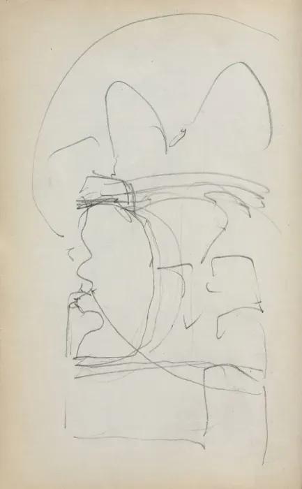 Framed Print : Italian Sketchbook: Abstract Sketch (page 5), 1898-1899. Creator: Maurice Prendergast (American Framed Print : Italian Sketchbook: Abstract Sketch (page 5), 1898-1899. Creator: Maurice Prendergast (American