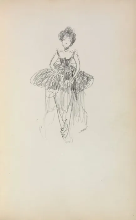 Framed Print : Italian Sketchbook: Ballerina (page 231), 1898-1899. Creator: Maurice Prendergast (American Framed Print : Italian Sketchbook: Ballerina (page 231), 1898-1899. Creator: Maurice Prendergast (American