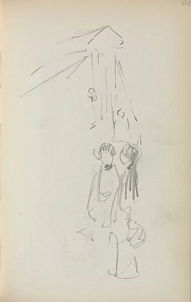 Italian Sketchbook: Figures (page 128), 1898-1899. Creator: Maurice Prendergast (American