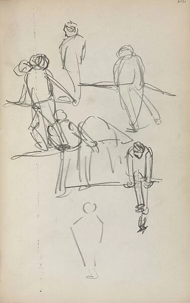 Italian Sketchbook: Figures (page 200), 1898-1899. Creator: Maurice Prendergast (American