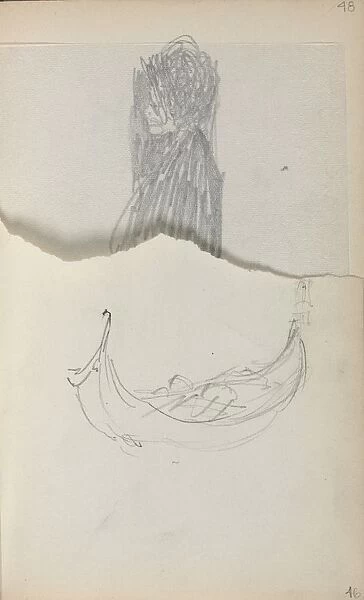 Italian Sketchbook: Gondola (page 46), 1898-1899. Creator: Maurice Prendergast (American