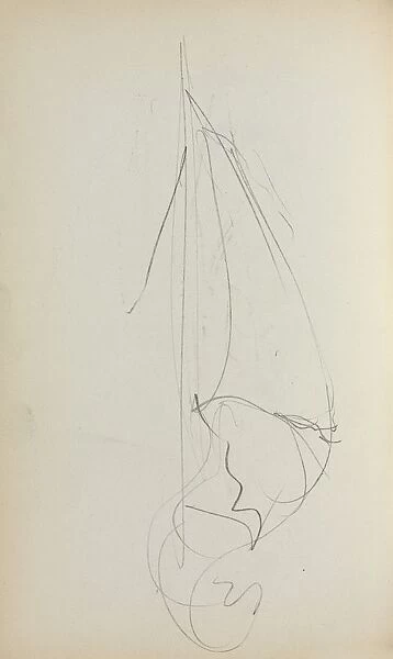 Italian Sketchbook: Sail (page 73), 1898-1899. Creator: Maurice Prendergast (American, 1858-1924)