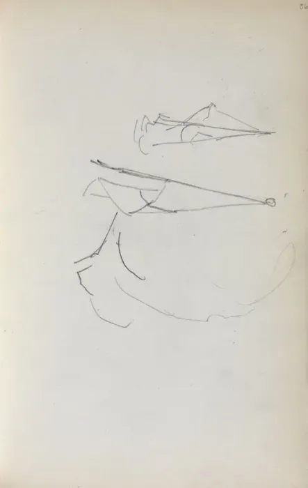 Framed Print : Italian Sketchbook: Sails (page 36), 1898-1899. Creator: Maurice Prendergast (American, 1858-1924) Framed Print : Italian Sketchbook: Sails (page 36), 1898-1899. Creator: Maurice Prendergast (American, 1858-1924)