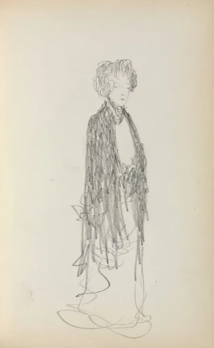 Framed Print : Italian Sketchbook: Standing Woman (page 213), 1898-1899. Creator: Maurice Prendergast (American Framed Print : Italian Sketchbook: Standing Woman (page 213), 1898-1899. Creator: Maurice Prendergast (American