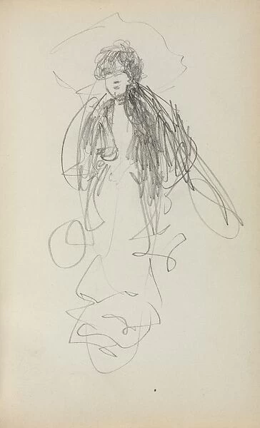 Italian Sketchbook: Standing Woman (page 219), 1898-1899. Creator: Maurice Prendergast (American