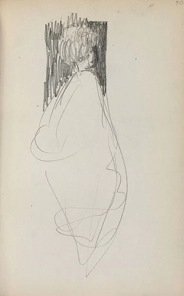Italian Sketchbook: Standing Woman (page 50), 1898-1899. Creator: Maurice Prendergast (American