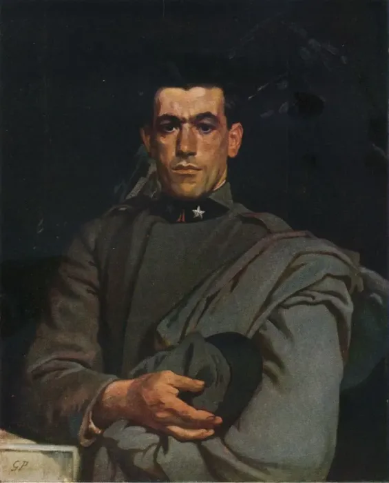 Framed Print : Italian Soldier, No. 2. c1918, (1924). Artist: Glyn Warren Philpot Framed Print : Italian Soldier, No. 2. c1918, (1924). Artist: Glyn Warren Philpot