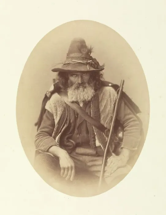 Framed Print : Italian Street Musician (Pifferaro), about 1855. Creator: Gustave Le Gray Framed Print : Italian Street Musician (Pifferaro), about 1855. Creator: Gustave Le Gray