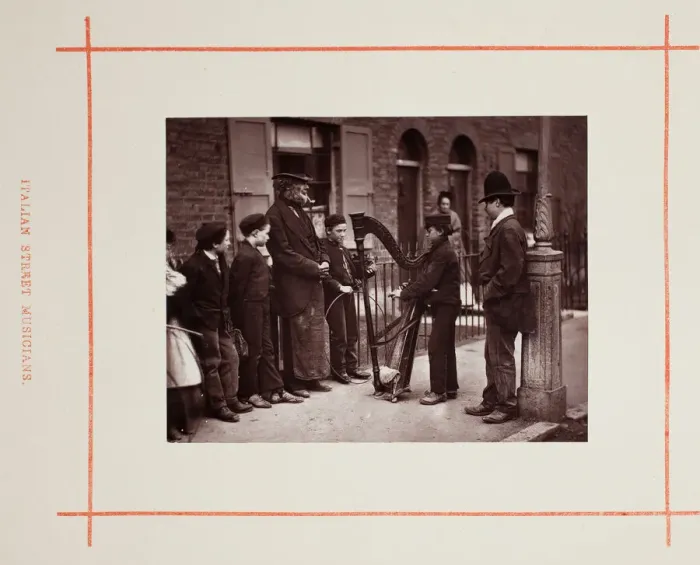 Framed Print : Italian Street Musicians, 1877. Creator: John Thomson Framed Print : Italian Street Musicians, 1877. Creator: John Thomson