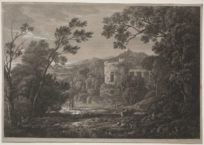Framed Print : An Italian View, c. 1810?. Creator: Joseph Rebell (Austrian, 1787-1828) Framed Print : An Italian View, c. 1810?. Creator: Joseph Rebell (Austrian, 1787-1828)