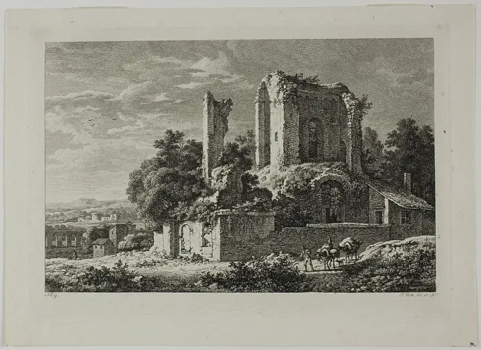 Framed Print : Italianate Landscape, 1822 / 24. Creator: Philipp Veith Framed Print : Italianate Landscape, 1822 / 24. Creator: Philipp Veith
