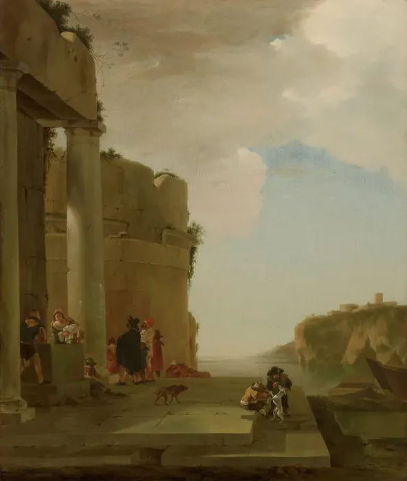 Framed Print : Italianate Landscape, c1634-1652. Creator: Jan Asselijin Framed Print : Italianate Landscape, c1634-1652. Creator: Jan Asselijin