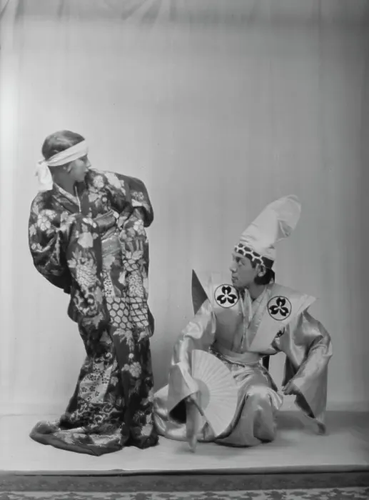 Framed Print : Ito, Michio, Mr. and another dancer, between 1916 and 1921. Creator: Arnold Genthe Framed Print : Ito, Michio, Mr. and another dancer, between 1916 and 1921. Creator: Arnold Genthe