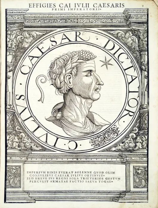 Framed Print : Iulius Caesar (100 BC - 44 BC), 1559 Framed Print : Iulius Caesar (100 BC - 44 BC), 1559