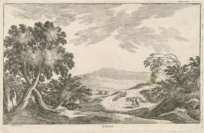 Framed Print : Iunius (June), late 17th century. Creator: Lodovico Mattioli Framed Print : Iunius (June), late 17th century. Creator: Lodovico Mattioli
