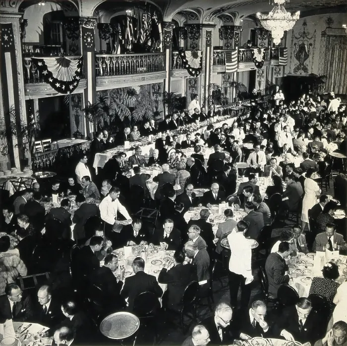 Framed Print : The IV International Congresses on Tropical Medicine and Malaria: banquet at the Mayflower... 1948. Creator: Unknown Framed Print : The IV International Congresses on Tropical Medicine and Malaria: banquet at the Mayflower... 1948. Creator: Unknown