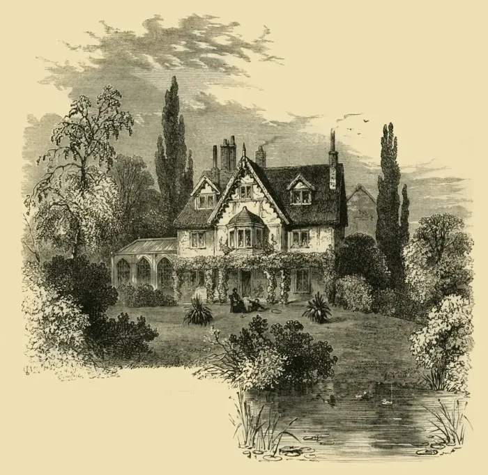 Framed Print : Ivy Cottage, Highgate, 1825, (c1876). Creator: Unknown Framed Print : Ivy Cottage, Highgate, 1825, (c1876). Creator: Unknown