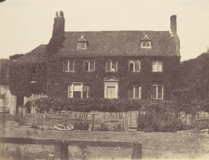 Framed Print : Ivy Covered House, 1850s. Creator: Unknown Framed Print : Ivy Covered House, 1850s. Creator: Unknown